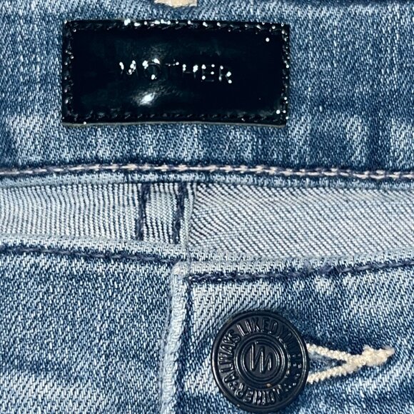 MOTHER THE MID RISE DAZZLER ANKLE JEANS IN WE THE ANIMALS WASH -EUC - W32 x L27 - Picture 9 of 14